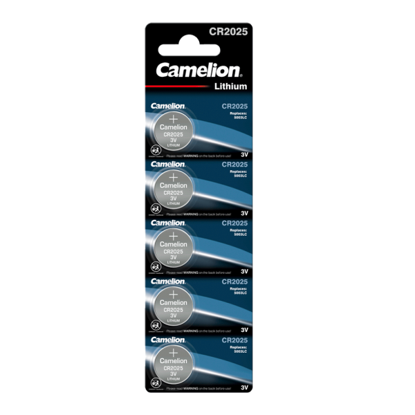 Camelion CR2025 Lithium Knopfzelle (5er Blister)
