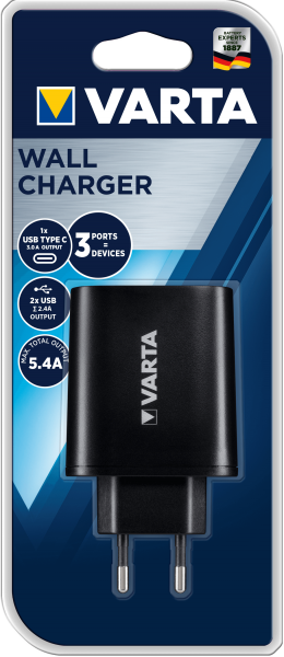 Varta Wall Charger USB Ladegerät 3x USB Port