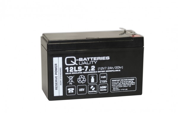 Ersatzbatterie für Effekta USV-Anlage Serie ME, MHD und MI 7,2Ah