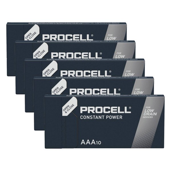 Duracell Procell Constant Alkaline LR3 Micro AAA Batterie MN 2400 1,5V 50 Stk. (Box)