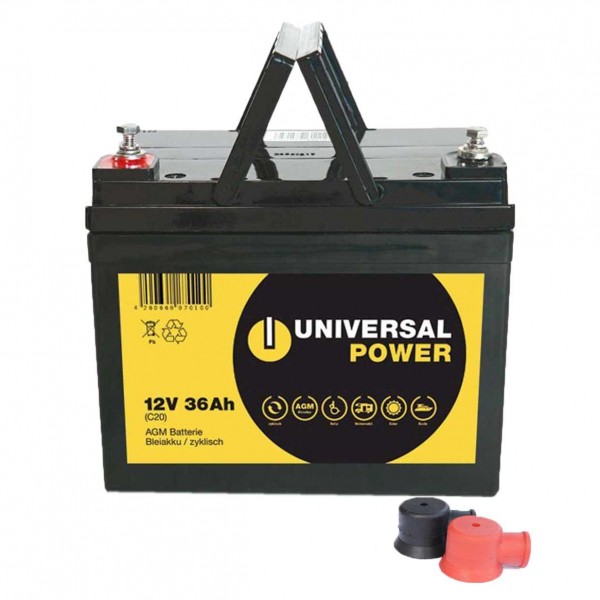 Universal Power 12-36 12V 36Ah AGM Batterie Bleiakku zyklisch Anwendungen
