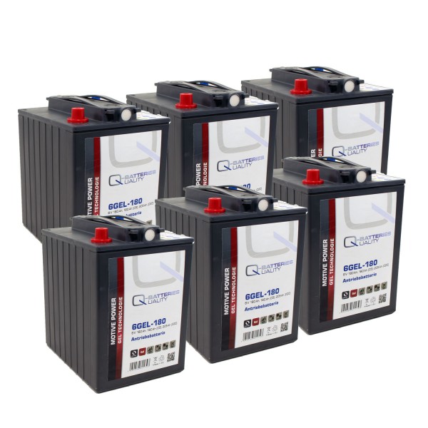 Ersatzakkus für Kärcher Reinigungsmaschinen Gel Batterie 36V 180Ah (6 Stück)