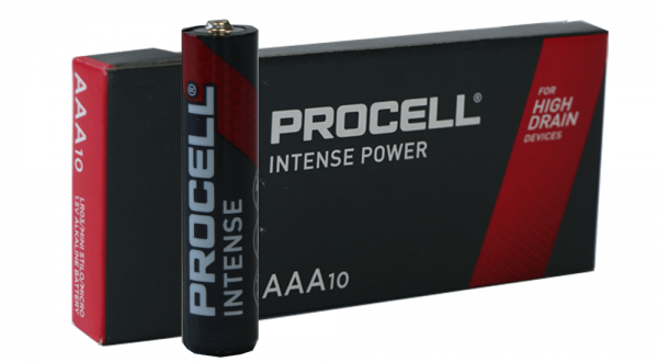 Duracell Procell Alkaline Intense Power LR3 AAA Batterie MN 2400, 1,5V 10 Stk. (Box)