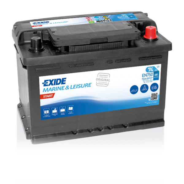 Exide EN750 12V 74Ah Starter- und Versorgungsbatterie