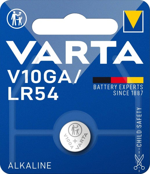 Varta Electronics V10GA LR54 Fotobatterie 1,5V (1er Blister)