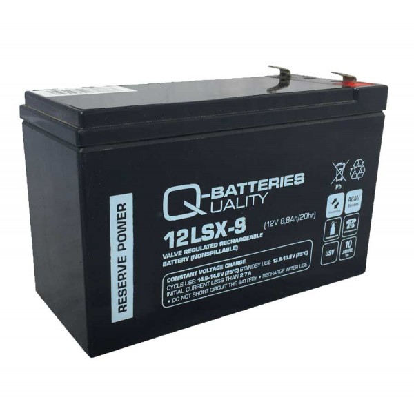 Ersatzbatterie für Effekta USV-Anlage Serie ME800/USB 12V 9Ah