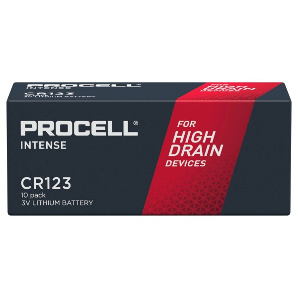 Duracell Procell Intense Lithium CR123A 3V 10 Stck. (Box)