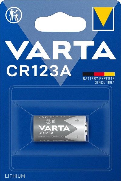 Varta Electronics Lithium CR123A 3V Fotobatterie (1er Blister)