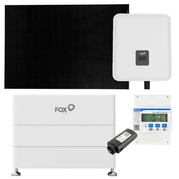 FOX ESS H3 10kWp PV-Komplettanlage mit Solarmodulen und 8,64kWh Speicher