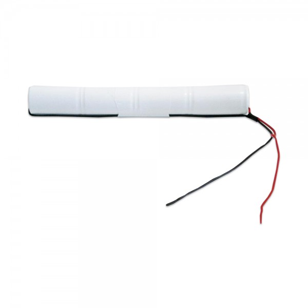Akku Pack 4,8V 4000mAh für Notbeleuchtung Stab NiCd L4x1 4xD-Hochtemperaturzellen Kabel