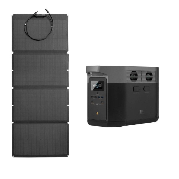EcoFlow Delta Max 2000 2016Wh Portable Powerstation mit 160W Solarmodul