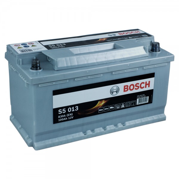 Bosch S5 013 Autobatterie 12V 100Ah 830A, Starterbatterie, Boot, Batterien für