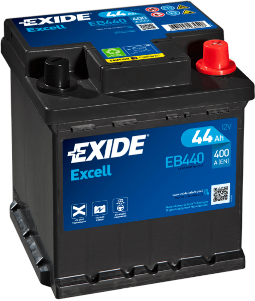 Exide EB440 Excell 12V 44Ah 400A Autobatterie