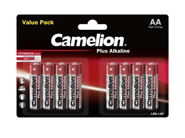 Camelion PLUS LR06 Mignon AA Alkaline Batterie (8er Blister)