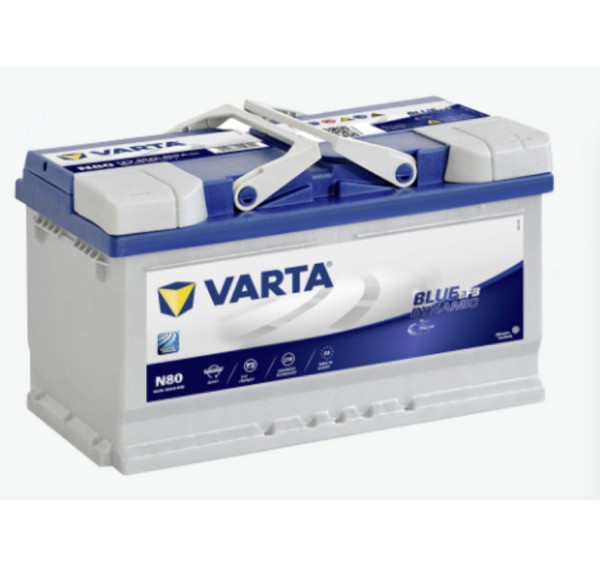 VARTA N80 Blue Dynamic EFB 12V 80Ah 800A Autobatterie Start-Stop