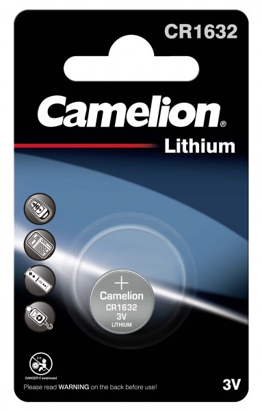 Camelion CR1632 Lithium Knopfzelle (1er Blister) UN 3090 - SV188