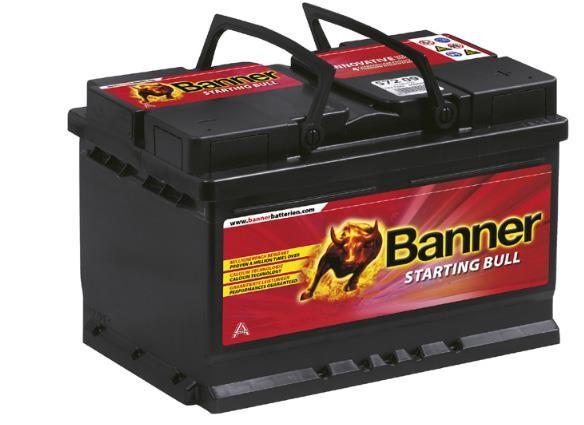Banner 58014 Starting Bull 12V 80Ah 660A Autobatterie, Starterbatterie, Boot, Batterien für