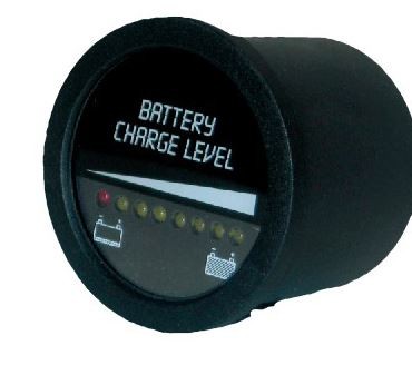 Q-Batteries Ladezustandsanzeige 12V, 24V, 36V, 48V by S.P.E. indicator ULBF52R inkl. Verriegelungsre