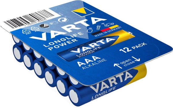 Varta Longlife Power Micro AAA Batterie 4703 LR03 Big Box (12er)