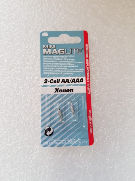 MagLite LM2A001 Ersatzlampe für Mini MagLite AA/AAA (2er Blister)