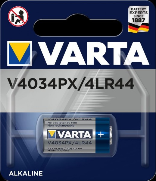 Varta Electronics V4034PX 4LR44 Fotobatterie 6V (1er Blister)