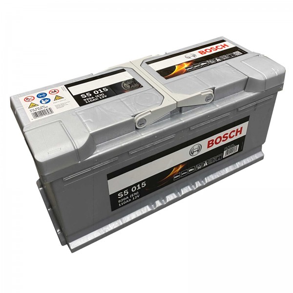 Bosch S5 015 Autobatterie 12V 110Ah 920A, Starterbatterie, Boot, Batterien für
