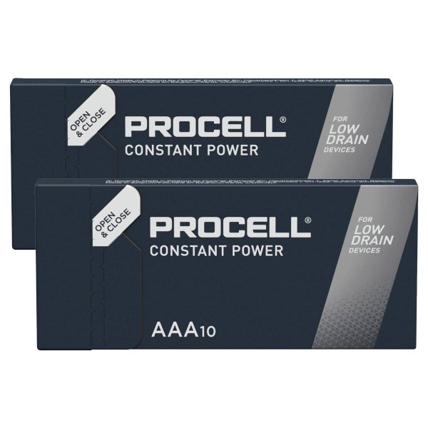 Duracell Procell Constant Alkaline LR3 Micro AAA Batterie MN 2400 1,5V 20 Stk. (Box)