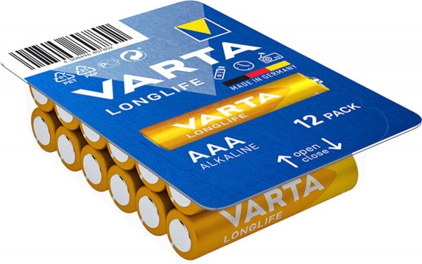 Varta Longlife Micro AAA Batterie 4703 LR03 Big Box (12er)