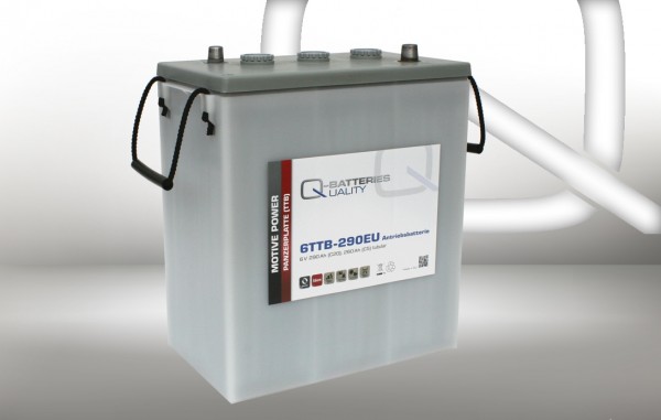 Q-Batteries 6TTB-290EU 6V 290Ah (C20) geschlossene Blockbatterie, positive Röhrchenplatte