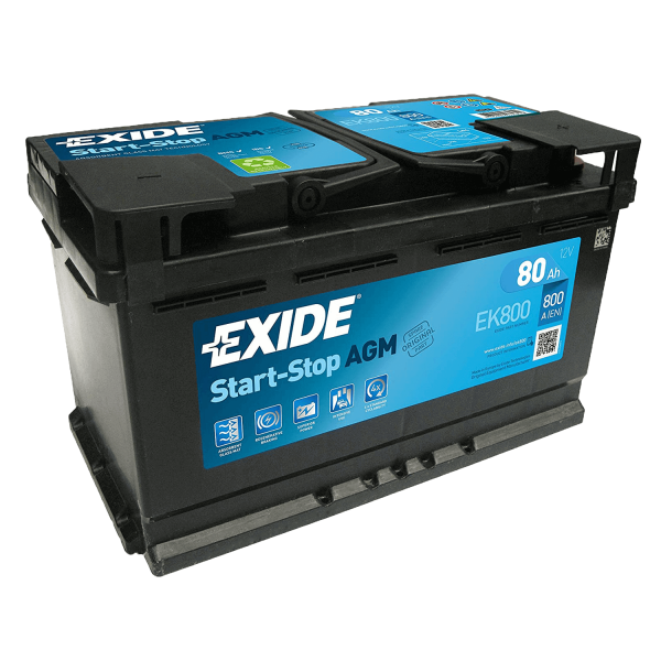 Exide EK800 Start-Stop AGM 12V 80Ah 800A Autobatterie