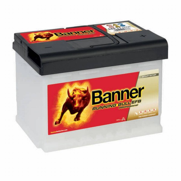 Banner EFB PRO 56511 Start-Stopp Running Bull 12V 65Ah 640A Autobatterie, Starterbatterie, Boot, Batterien für