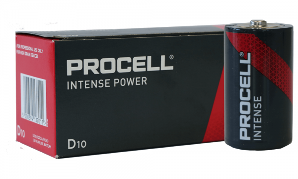Duracell Procell Alkaline Intense Power LR20 Mono D Batterie MN 1300, 1,5V 10 Stk. (Box)