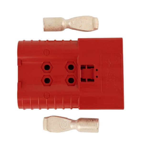 Anderson Flachstecker SBE 320A rot, Stecker inkl. 2 Hauptkontakte, 24 V, 70mm² (oder ähnlich Anderso