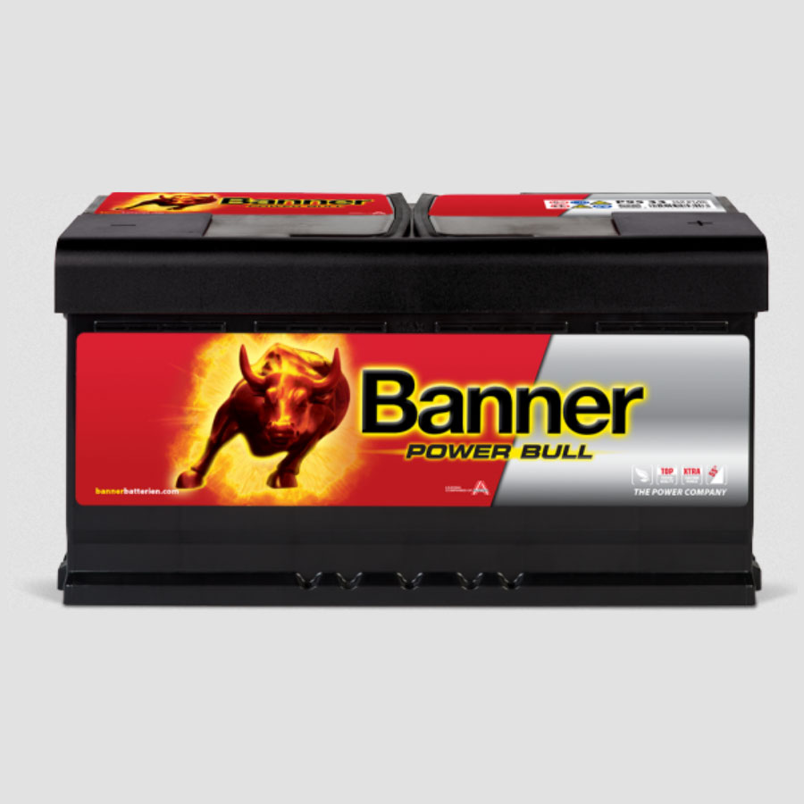 Banner P9533 Power Bull 12V 95Ah 780A Autobatterie, Starterbatterie, Boot, Batterien für