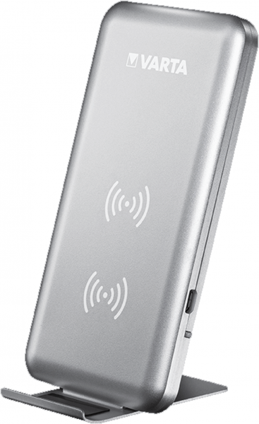 Varta Fast Wireless Qi Charger Induktionsladegerät für Smartphones inklusive Schnelladekabel