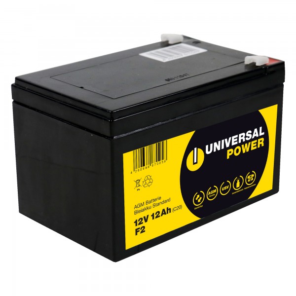 Universal Power AGM UPC12-12 12V 12Ah (C20) AGM Batterie zyklenfest wartungsfrei