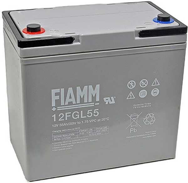 Fiamm 12FGL55 12V 55Ah Blei-Akku / AGM Batterie