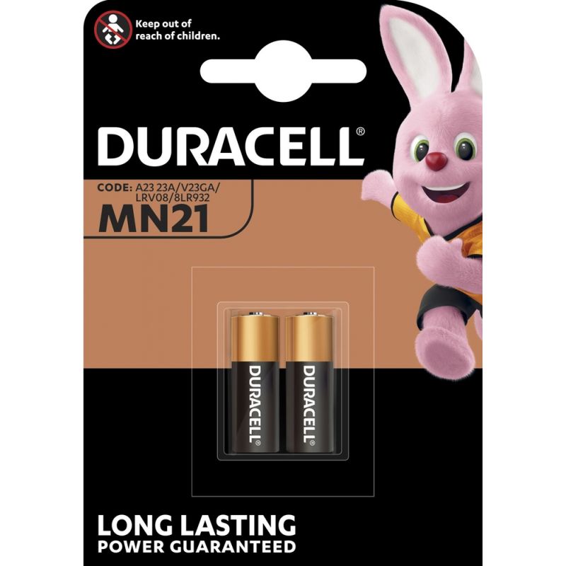 Duracell MN21/A23 Alkaline Batterie 12V (2er Blister), Spezialbatterien, Akku & Batterien
