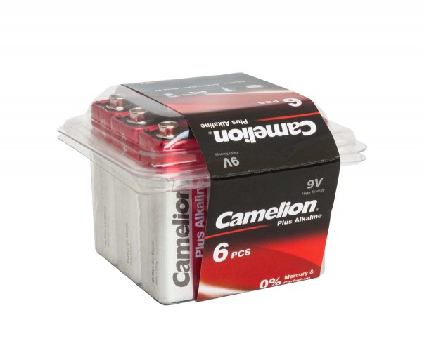 Camelion PLUS 6LR61 6LF22 9V Block Alkaline Batterie (6er Box)