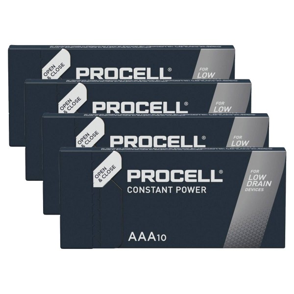 Duracell Procell Constant Alkaline LR3 Micro AAA Batterie MN 2400 1,5V 40 Stk. (Box)
