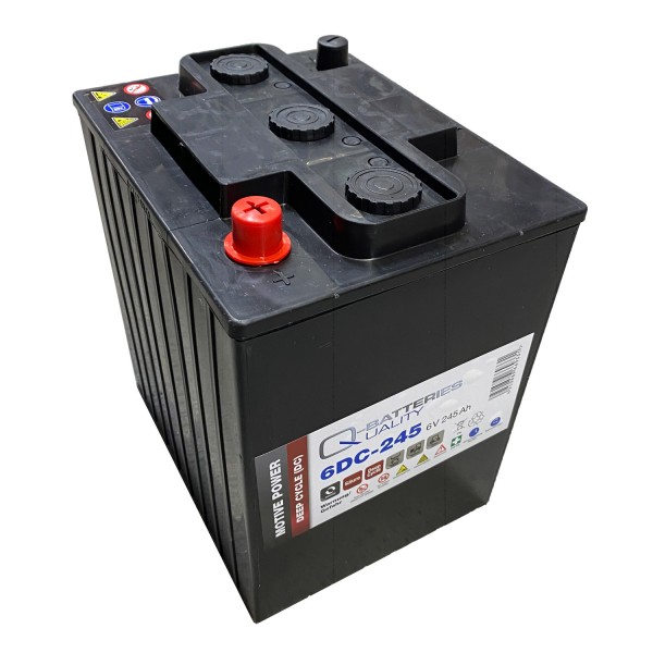 Q-Batteries 6DC-245 6V 245Ah Deep Cycle Traktionsbatterie