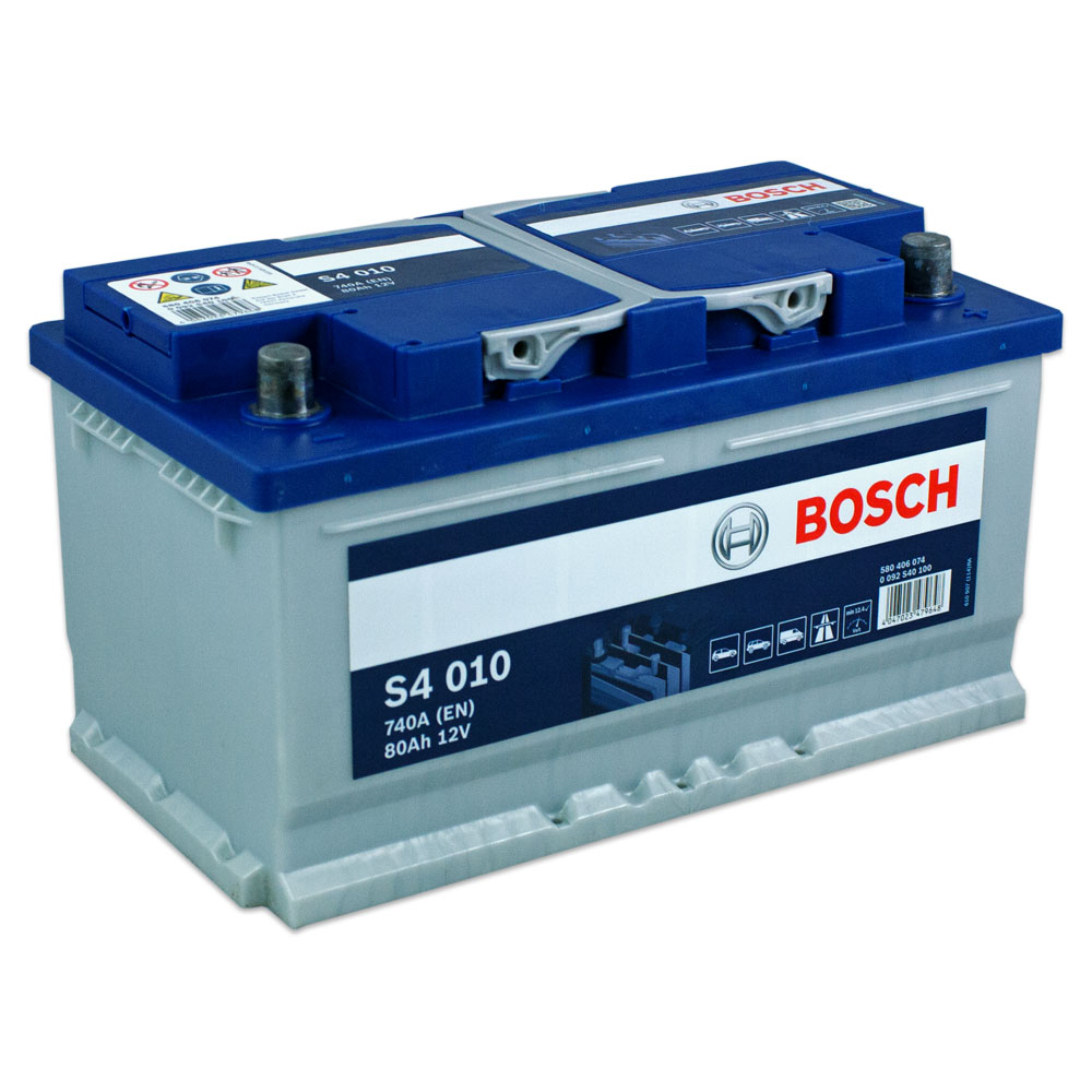 Bosch S4010 - Autobatterie - 80A/h - 740A - Blei-Säure-Technologie - für  Fahrzeuge ohne Start-Stopp-System : : Auto & Motorrad
