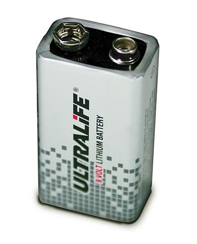 Ultralife U9VLJPFP - 9V Power Cell Lithium Batterie 9V 1200mAh (Folie)