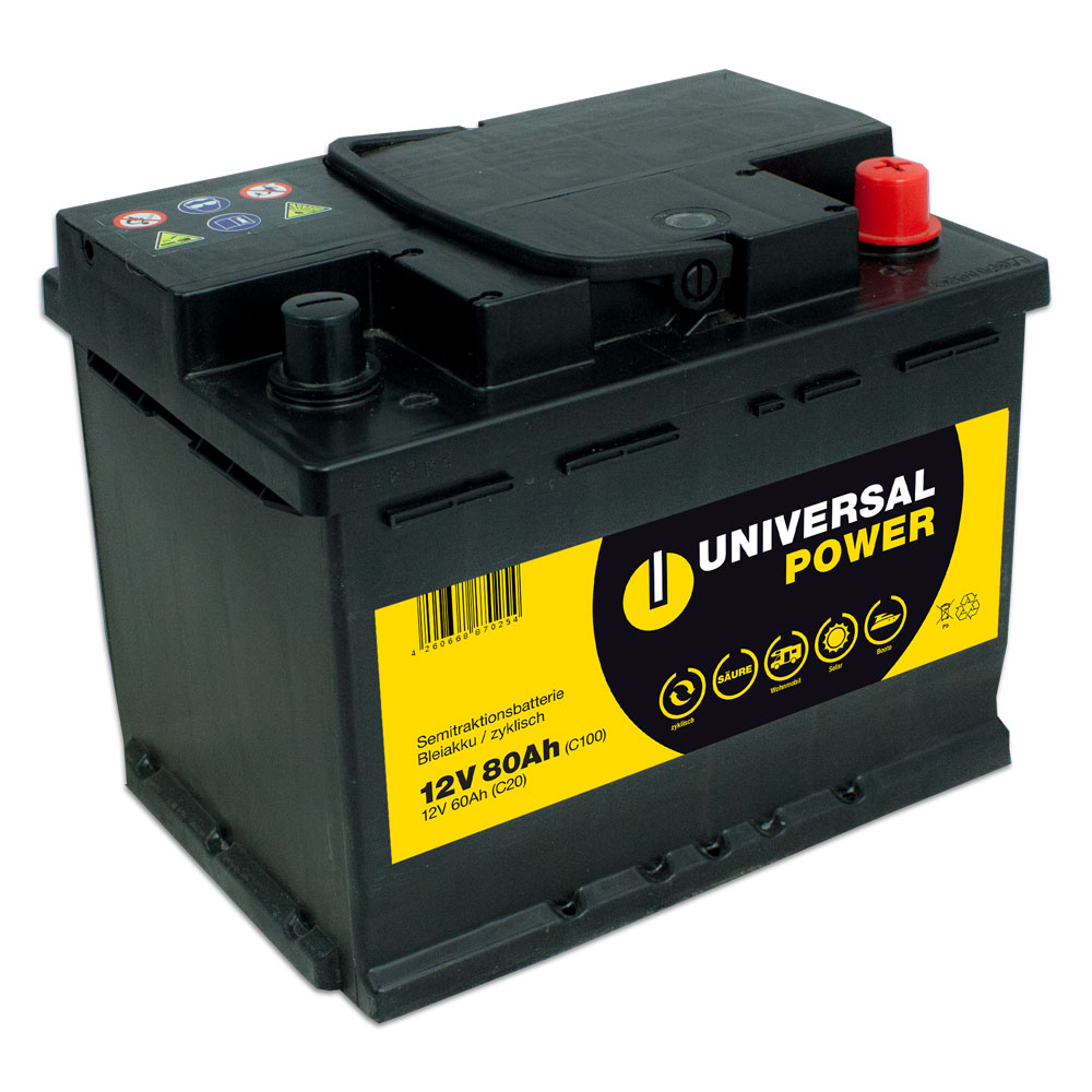 Universal Power Semitraktion UPA12-80 12V 80Ah (C100) Solar