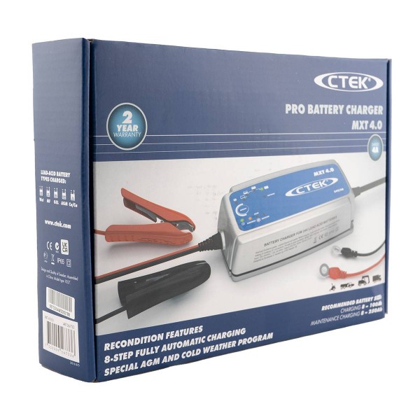 CTEK MXT 4.0 EU 8-Stufen Ladegerät für 24V Blei-Säure Batterien