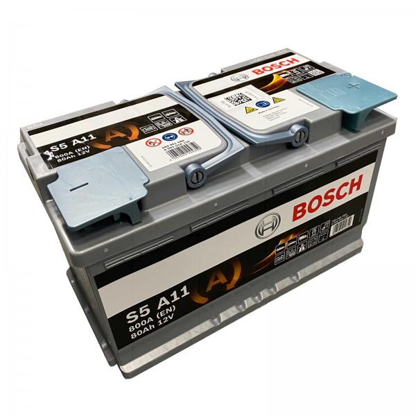 Bosch S5 A11 Autobatterie AGM Start-Stop 12V 80Ah 800A, Starterbatterie, Boot, Batterien für