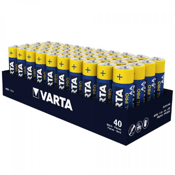 Varta Industrial Pro Mignon AA Batterie 4006 40 Stk. (Tray)