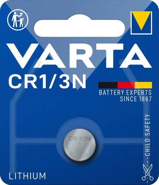 Varta Electronics CR 1/3N Lithium Knopfzelle 3V (1er Blister)