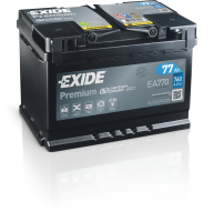 Exide EA770 Premium Carbon Boost 12V 77Ah 760A Autobatterie