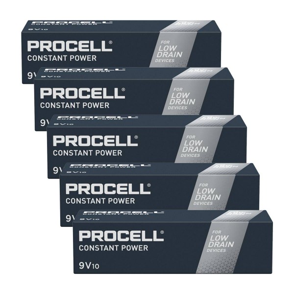Duracell Procell Constant Alkaline 6LR61 9V Block MN 1604 9V 50 Stk. (Box)